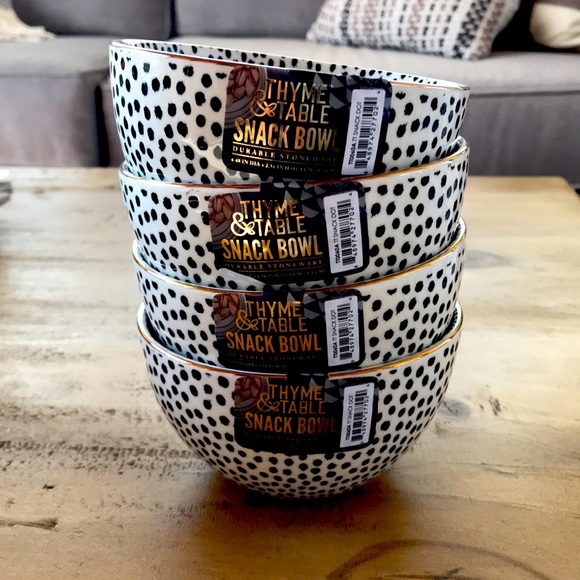 Thyme & Table Dining Nwt Thyme Table Ava Snack Bowl Set Of 4 Poshmark